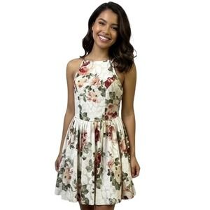 Bailey Blue Dress Women‎ S Floral Multi Sleeveless Adjustable Spaghetti Straps